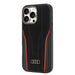 Audi Genuine Leather MagSafe iPhone 16 Pro Max 6.9’’ black-red hardcase AU-TPUPCMIP16PM-R8/D3-RD - Cell phone cases