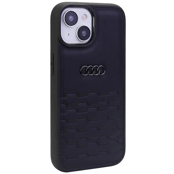 Audi GT Synthetic Leather case for iPhone 15 Plus - black - Cell phone cases and covers<<<HurtelXML