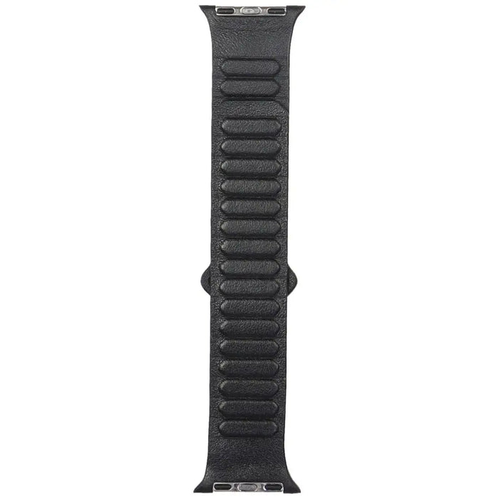 Audi Logo Genuine Leather Magnetic Ring Strap for Apple Watch 40 / 41 / 42 mm - Black - Other cell phone
