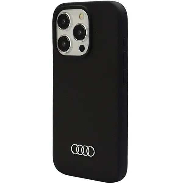 Audi Silicone Case for iPhone 15 Pro - black - Cell phone cases and covers<<<HurtelXML