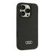 Audi Silicone Case iPhone 16 Pro 6.3’’ black/black hardcase AU-LSRIP16P-Q3/D1-BK - Cell phone cases