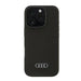 Audi Silicone Case iPhone 16 Pro 6.3’’ black/black hardcase AU-LSRIP16P-Q3/D1-BK - Cell phone cases