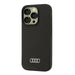 Audi Silicone Case iPhone 16 Pro 6.3’’ black/black hardcase AU-LSRIP16P-Q3/D1-BK - Cell phone cases