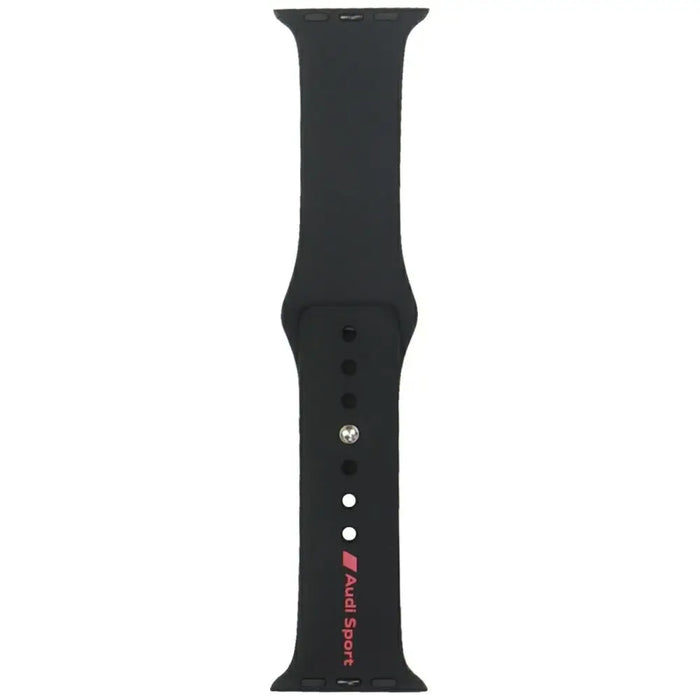 Audi Sport Red Logo Silicone Watch Strap for Apple Watch 40 / 41 / 42 mm - black - Other cell phone