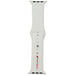 Audi Sport Red Logo Silicone Watch Strap for Apple Watch 44 / 45 / 46 / 49 mm - white - Other cell phone