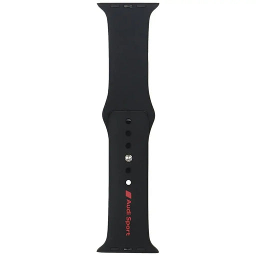 Audi Sport Red Logo Silicone Watch Strap for Apple Watch 44 / 45 / 46 / 49 mm - black - Other cell phone