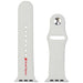 Audi Sport Red Logo Silicone Watch Strap for Apple Watch 44 / 45 / 46 / 49 mm - white - Other cell phone