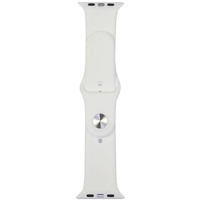 Audi Sport Red Logo Silicone Watch Strap for Apple Watch 44 / 45 / 46 / 49 mm - white - Other cell phone