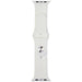 Audi Sport Red Logo Silicone Watch Strap for Apple Watch 44 / 45 / 46 / 49 mm - white - Other cell phone