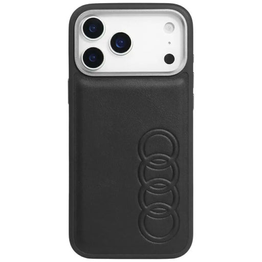 Audi TT Synthetic Leather MagSafe Case for iPhone 17 Pro Max - Black - Cell phone cases and covers<<<HurtelXML