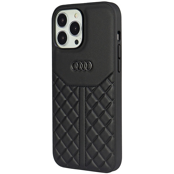 Audi Genuine Leather iPhone 13 Pro Max 6.7" black/black hardcase AU-TPUPPCIP13PM-Q8/D1-BK