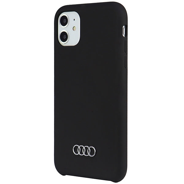 Audi Silicone Case iPhone 11 / Xr 6.1" black/black hardcase AU-LSRIP11-Q3/D1-BK