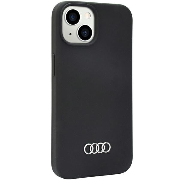 Audi Silicone Case iPhone 14 6.1" black/black hardcase AU-LSRIP14-Q3/D1-BK