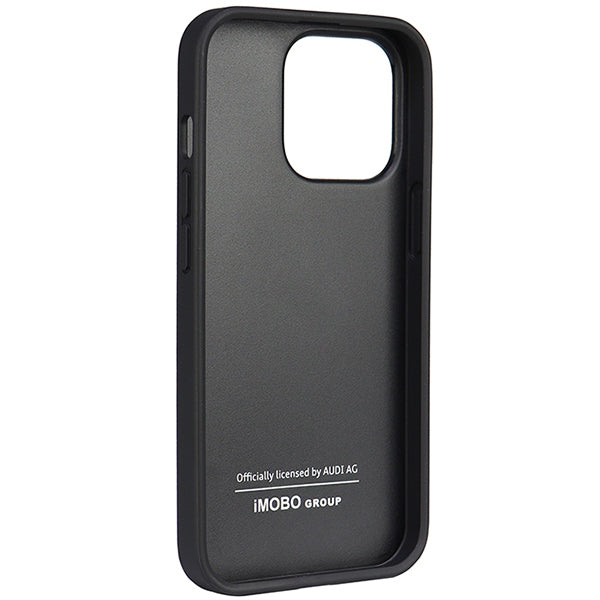 Audi Synthetic Leather iPhone 13 Pro / 13 6.1" black/black hardcase AU-TPUPCIP13P-TT/D1-BK
