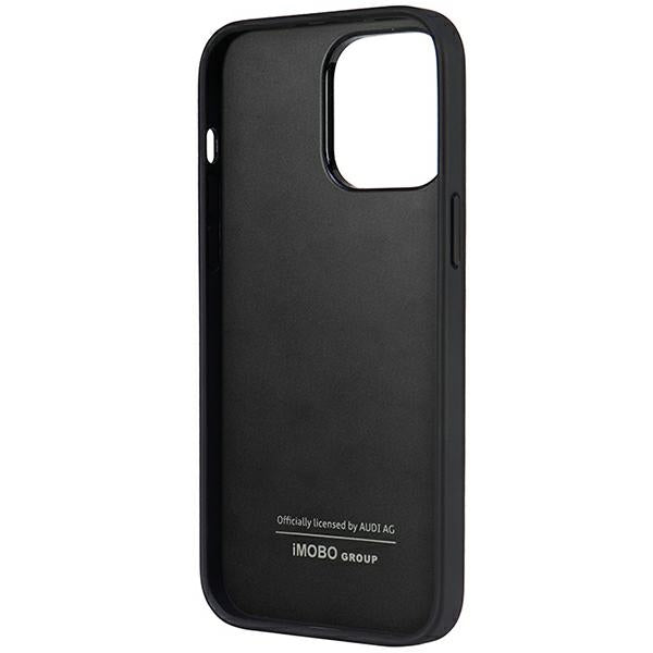 Audi Synthetic Leather iPhone 14 Pro Max 6.7" black/black hardcase AU-TPUPPCIP14PM-TT/D1-BK