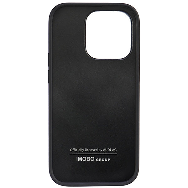 Audi Synthetic Leather iPhone 14 Pro 6.1" black/black hardcase AU-TPUPPCIP14P-TT/D1-BK