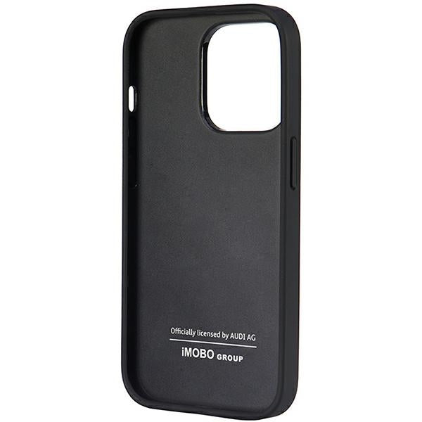 Audi Synthetic Leather iPhone 14 Pro 6.1" black/black hardcase AU-TPUPPCIP14P-TT/D1-BK