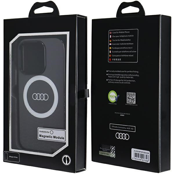 Audi IML Big Logo MagSafe case for iPhone 15 Pro - black