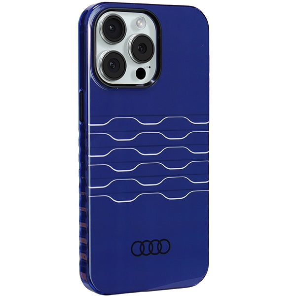 Audi IML MagSafe case for iPhone 15 Pro Max - blue