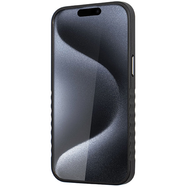 Audi Genuine Leather case with MagSafe for iPhone 15 Pro Max - black and red