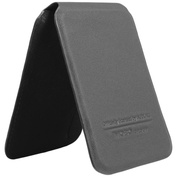 Audi Leather Wallet Card MagSafe magnetic with stand - black