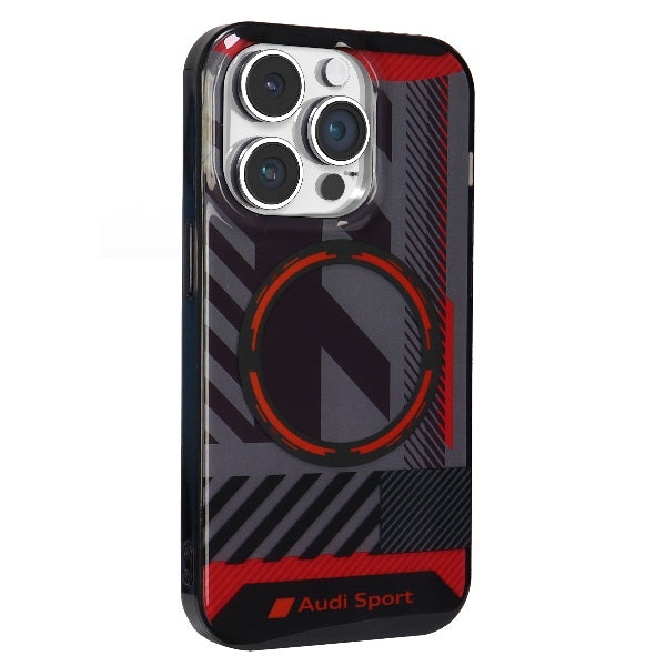 Audi IML Sport MagSafe Case iPhone 14 Pro 6.1" black/black hardcase AU-IMLMIP14P-RSQ/D2-BK
