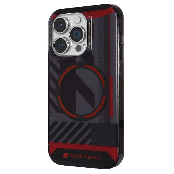Audi IML Sport MagSafe Case iPhone 14 Pro 6.1" black/black hardcase AU-IMLMIP14P-RSQ/D2-BK