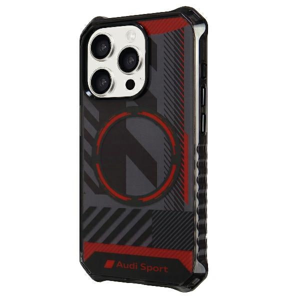 Audi IML Sport MagSafe Case iPhone 15 Pro Max 6.7" black/black hardcase AU-IMLMIP15PM-RSQ/D2-BK
