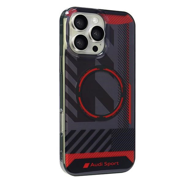 Audi IML Sport MagSafe iPhone 16 Pro Max 6.9" black/black hardcase AUS-IMLMIP16PM-RSQ/D2-BK