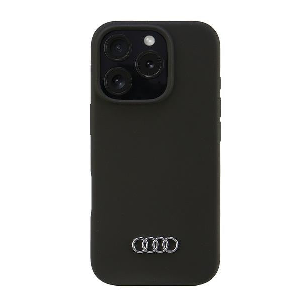 Audi Silicone Case iPhone 16 Pro 6.3" black/black hardcase AU-LSRIP16P-Q3/D1-BK