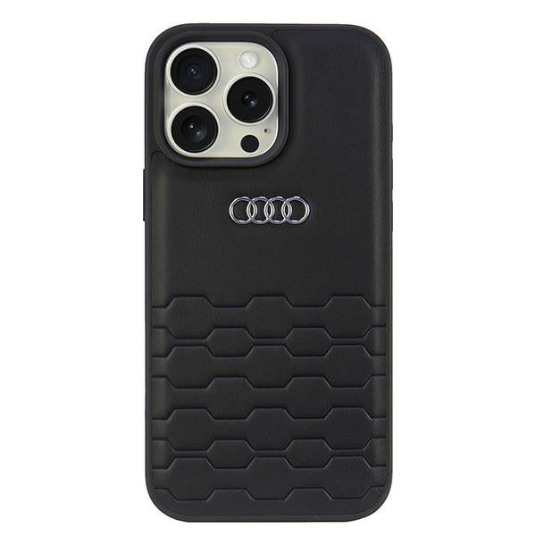 Audi Synthetic Leather iPhone 16 Pro Max 6.9" black/black hardcase AU-TPUPCIP16PM-GT/D2-BK