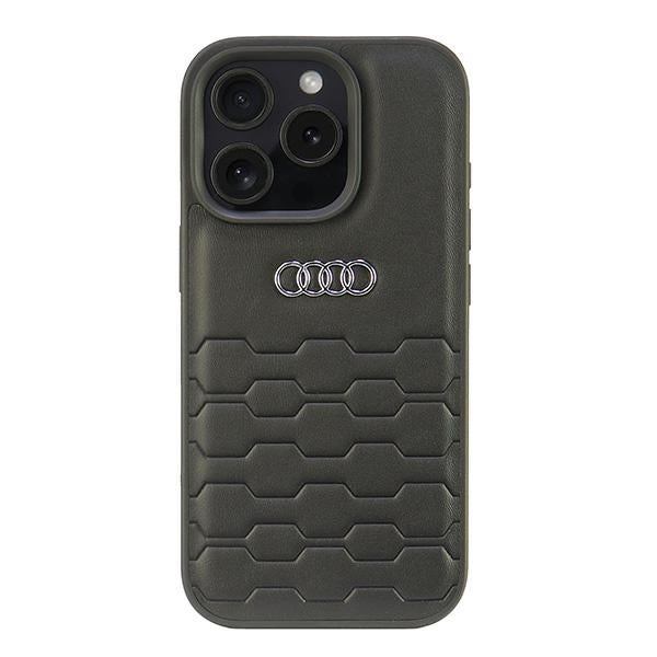 Audi Synthetic Leather iPhone 16 Pro 6.3" black/black hardcase AU-TPUPCIP16P-GT/D2-BK