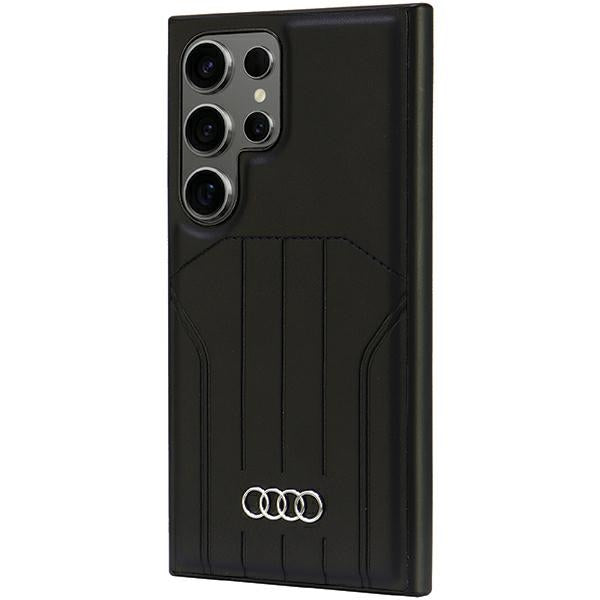 Audi Synthetic Leather MagSafe S24 Ultra S928 black/black hardcase AU-TPUPCMS24U-Q5/D1-BK
