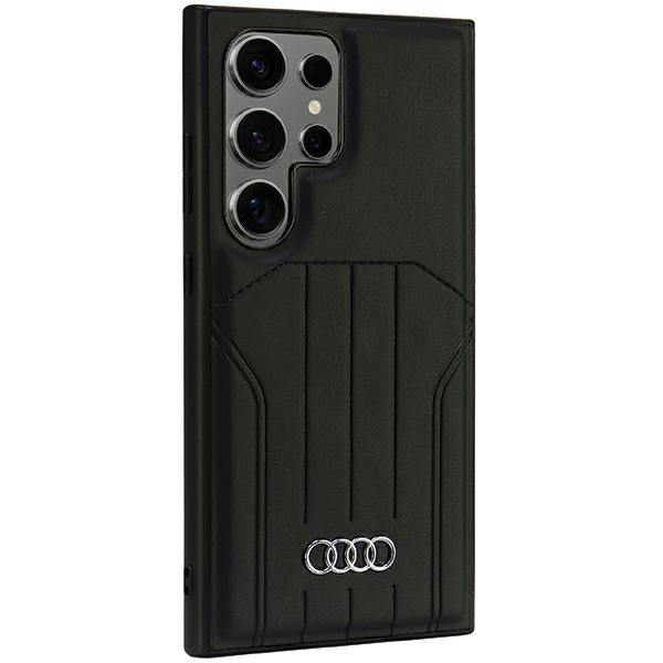 Audi Synthetic Leather MagSafe S24 Ultra S928 black/black hardcase AU-TPUPCMS24U-Q5/D1-BK