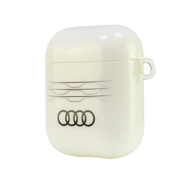 Audi IML Geometric Pattern Case for AirPods 1 / 2 - White