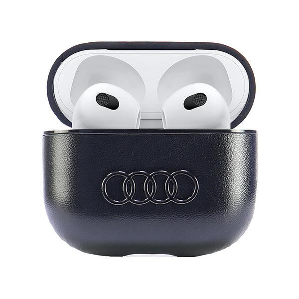 Audi Leather Big Logo Case for AirPods 3 - Black