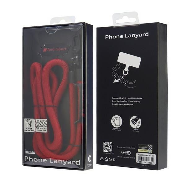 Audi Crossbody Universal Leash 120cm x 10mm - Red