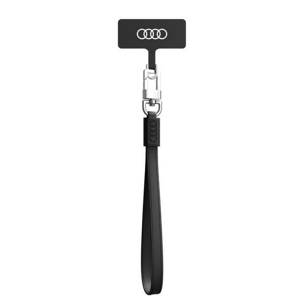 Audi Crossbody Leather Universal Lanyard 28cm x 10mm - Black