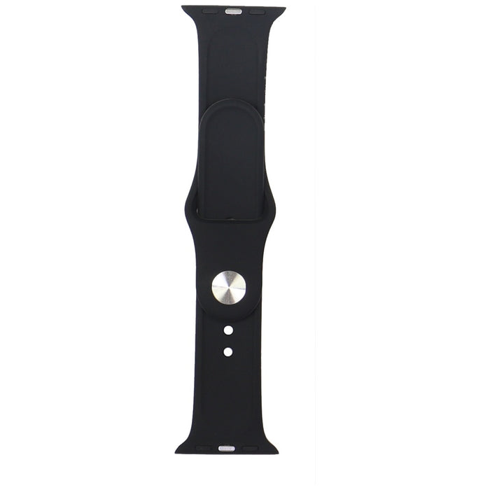 Audi Geometric Pattern Silicone Watch Strap for Apple Watch 40 / 41 / 42 mm - black