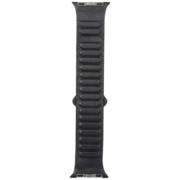 Audi Logo Genuine Leather Magnetic Ring Strap for Apple Watch 40 / 41 / 42 mm - Black