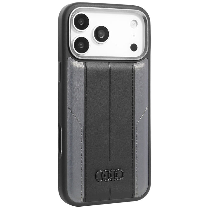 Audi A6 Synthetic Leather MagSafe Case for iPhone 17 Pro Max - Black