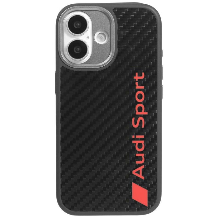 Audi R8 Carbon Fiber MagSafe Case for iPhone 17 - Black