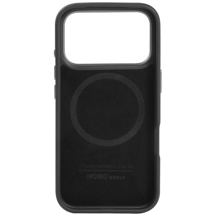 Audi R8 Genuine Leather MagSafe Case for iPhone 17 Pro - Black and Red