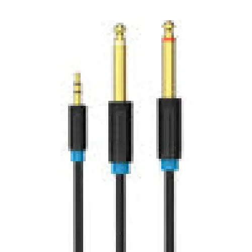 Audio Cable TRS 3.5mm to 2x 6.35mm Vention BACBJ 5m Black - Audio cables<<<Audio<<<InnproXML