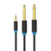 Audio Cable TRS 3.5mm to 2x 6.35mm Vention BACBJ 5m Black - Audio cables<<<Audio<<<InnproXML