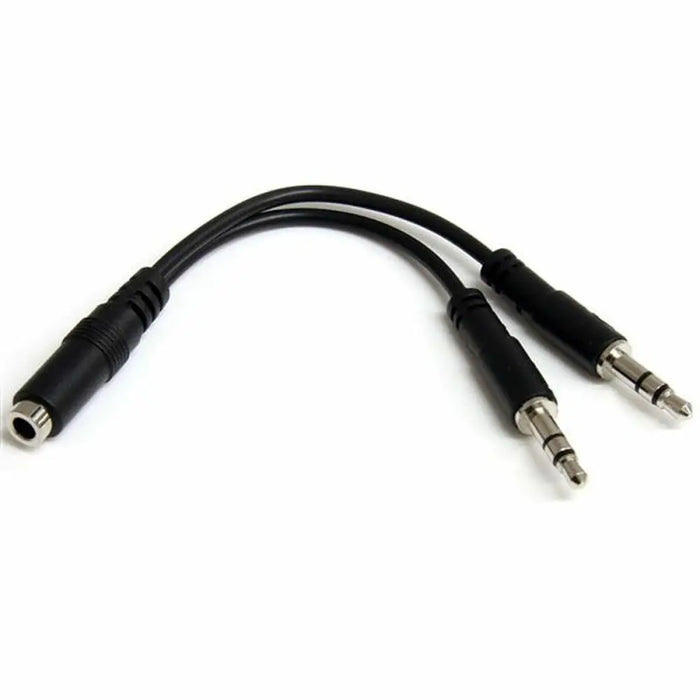 Audio Jack Adapter Startech MUYHSFMM Black 0,13 m - Електроника Телевизори<<<Компютри| Електроника<<<BigBuy&&&Аудио и