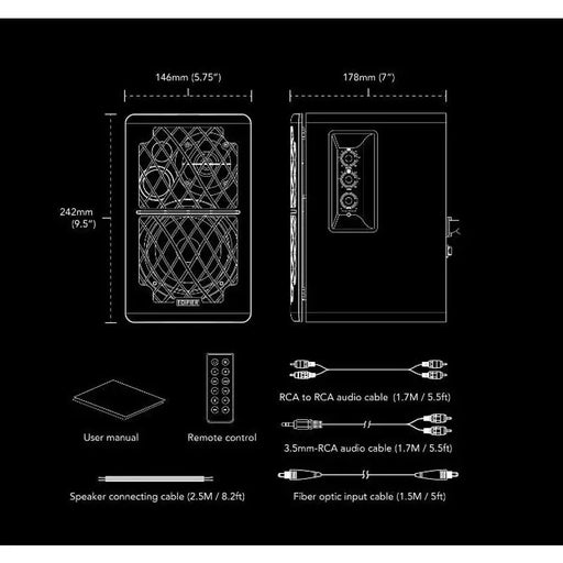Audio system Edifier R1280DB + 2.0 Brown - Аудио системи<<<Аудио<<<ТВ Аудио