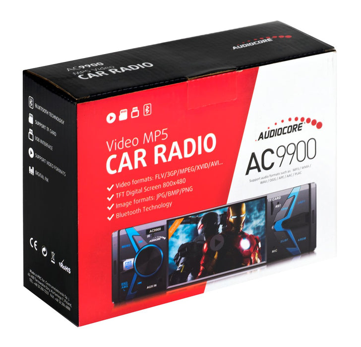 AUDIOCORE RADIO MP5 AVI DIVX AC9900