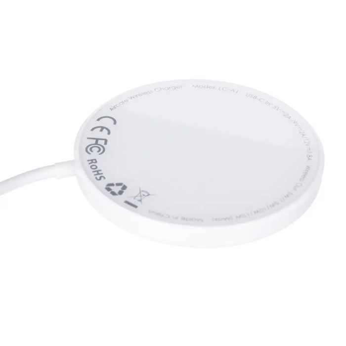 AUEKY Aircore Magnetic LC-A1 Wireless magnetic charger QI USB-C 15W White - ChargersLAD-SIC<<<Power supplies