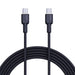AUKEY CB-NCC2 USB-C Type-C Power Delivery PD 60W 3A 1.8m Nylon Black - USB cablesAKG-KAB<<<GSM accessoriesAKG<<<ActionPL